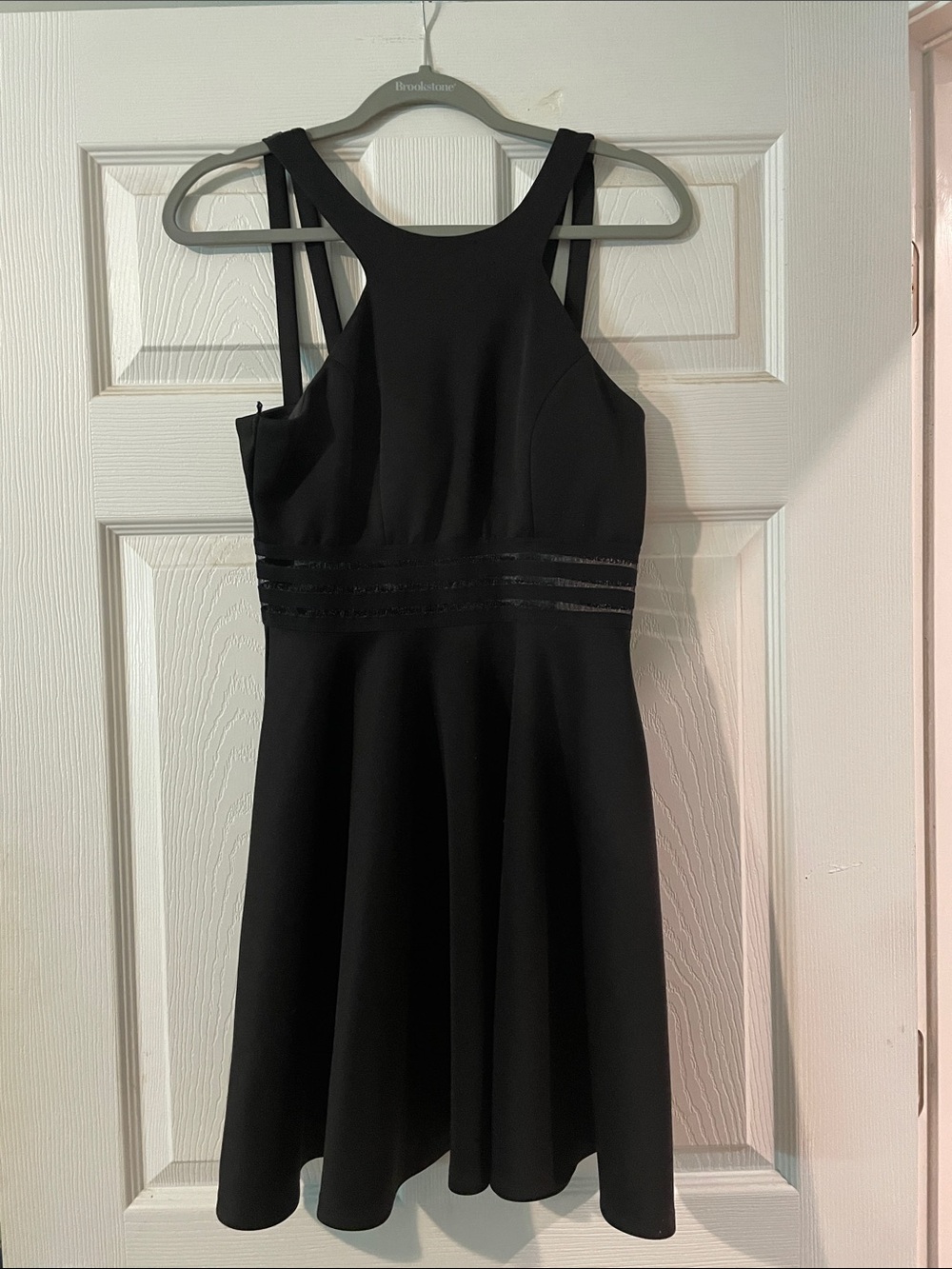 City Studio Black Strappy Mini Dress